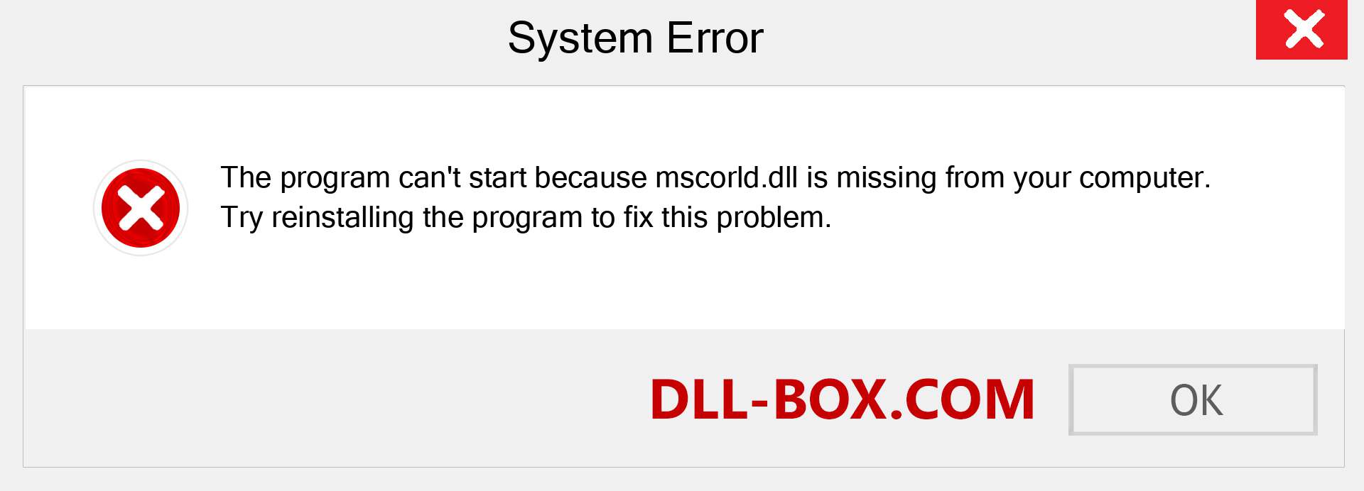  mscorld.dll file is missing?. Download for Windows 7, 8, 10 - Fix  mscorld dll Missing Error on Windows, photos, images